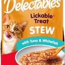 Hartz Delectables Stew Lickable Wet Cat Treats for Adult & Senior Cats, Tuna & Whitefish, 12 Count