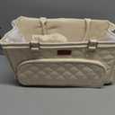 MOMCANDO Diaper Bag Tote with Dividers, Zipper, Top Cover and Strap, Larger Size with insulated storage bag - Beige