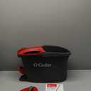 O-Cedar EasyWring Microfiber Spin Mop, Bucket Floor Cleaning System, Red, Gray, Standard