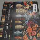 Wildflower Puzzles for Adults 1000 Pieces, PICKFORU Vintage Flower Book Puzzle, Wildflower Pages Jigsaw Puzzle for Book Lover, Floral Art Bookshelf Library Puzzles