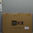 VCK 18x24 Poster Frame 2 Pack, Natural Wood Grain Brown Walnut, Display 16x20 Picture with Mat or 18x24 without Mat, Wall Hanging