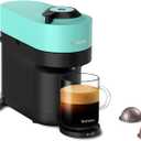 Nespresso Vertuo Pop+ Coffee and Espresso Maker by Breville with Milk Frother, Aqua Mint