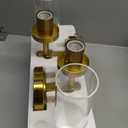 Wall Sconces Set of Two, Brushed Gold Bathroom Sconces with Clear Glass, Hardwired Sconces Wall Decor Set of 2, Modern Wall Light Fixtures for Bathroom Mirror Living Room Bedroom Hallway (15.5inch(2pcs))