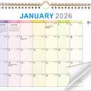2 x 2026 Wall Calendar 18-Month Planner from January 2026 to June 2027, Stylish Monthly Planner for Home & Office Use