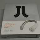 JISULIFE Portable Neck Fan, Hands-Free Bladeless, 5 Speeds, 4000 mAh Battery Operated Wearable Personal Fan, Twistable, Rechargeable, Gift for Women Men-Grey