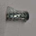 DZQ Perforated Casting Flask Vacuum Casting Stainless Steel Wall Flanged with Rubber Sprue Base(3" x 4")