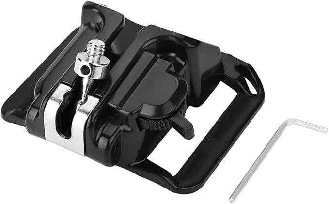Camera Waist Belt Holster Holder,2 Pc Camera Hanger 1/4in Screw Mount Quick Release Waist Belt Buckle Holder for DSLR