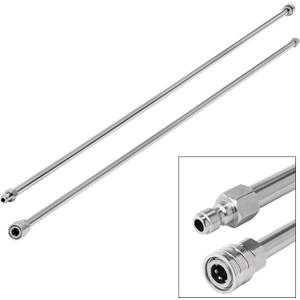 RIDGE WASHER Pressure Washer Wand Extension, 120 Inch Replacement Lance, Stainless Steel Power Washer Extender, 1/4' Quick Connect Fitting, 4000 PSI (2 Wands 60" Each)