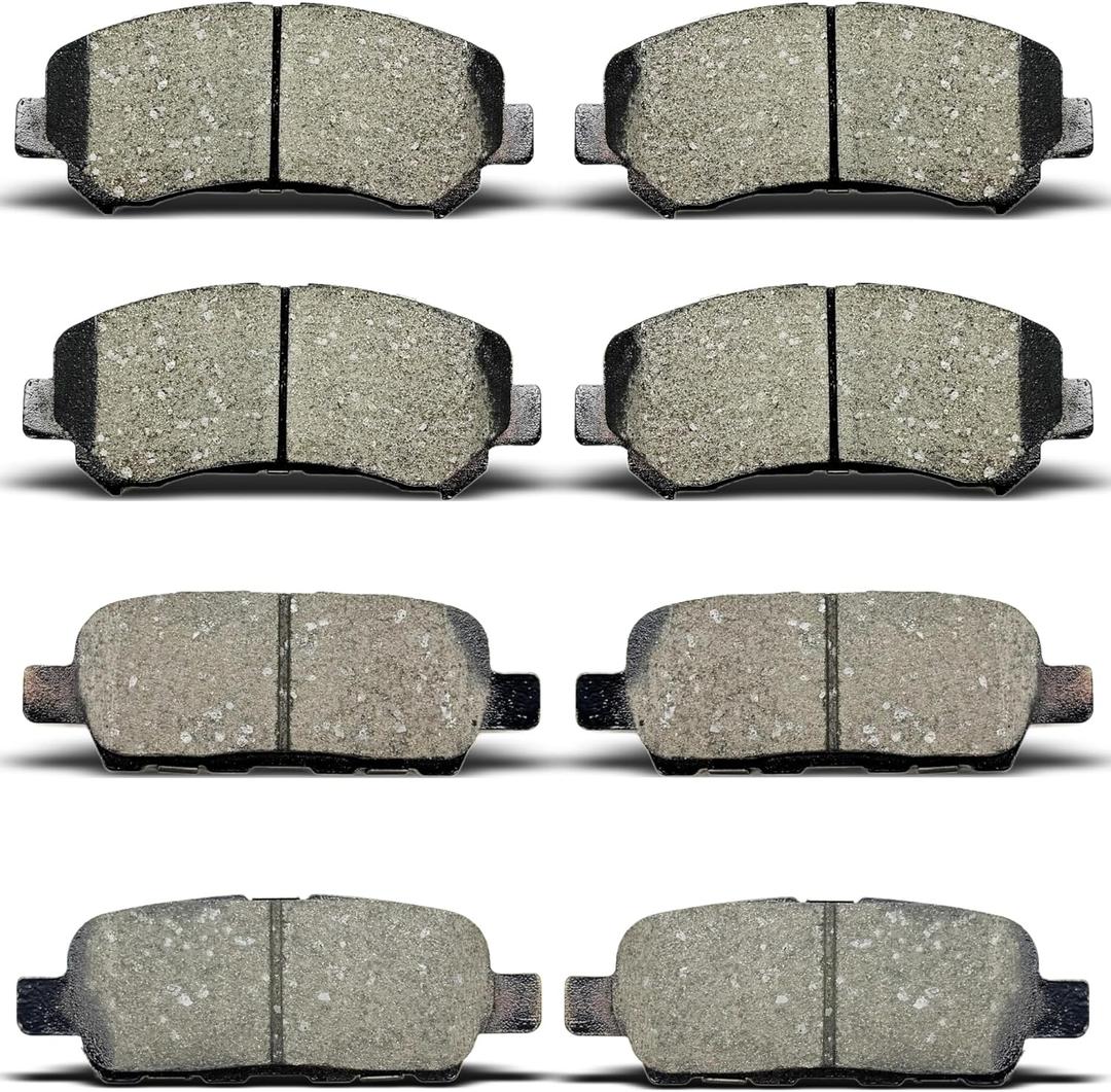 ALADICHE Front Rear Brake Pads Set Fit For 2008-2013 Nissan ROGUE, for 2009-2014 2016-2022 Nissan Maxima