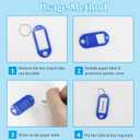 Portable Zippered Key Organizer, Waterproof Fireproof Key Case with 24 Key Hooks and Tags,Portable Key Storage for Rental Management Real Estate Sales Hotel Executives and Car Service(24 keys)