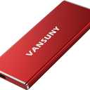 Vansuny 1TB Portable External SSD, USB 3.1 Gen2 540MB/s High-Speed Data ssd External Hard Drive USB C, Metal Mini Portable External Solid State Drive, Red