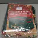 MODFUNS Christmas Ornament Storage Box Christmas Ornament Organizer Storage Box with Adjustable Dividers Fits 72 of 3 Inch Ornaments 600D Oxford Fabric Holiday Ornament Storage Container (Green)