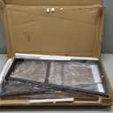 Printer Stand for Desk, Desktop Printer Shelf, 3 Tier Desk Shelf for top of Desk, Large Printer Stands Office Organization Shelves for Home Office Printer Fax Book, Rustic Brown