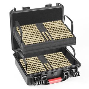 Kinghardcase 500 Round 9mm Ammo Case, Optimized for Speed Loader Use 9mm Ammo Storage, IP67 Waterproof, Shockproof, Dustproof Ammo Box, Suitable For Shooting Ranges and Home Storage