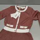 GRACE KARIN Girls Sweater Fall Dress Long Sleeve Knit A Line Contrast Casual Winter Dresses 12Y