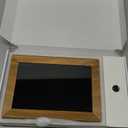 Frameo 10.1" Digital Picture Frame with 32GB Memory WiFi Electronic Photo Frame Wood 1280 x 800 IPS Touch Screen Auto-Rotate Slideshow Wall Mountable Share Photos/Video Remotely Anywhere