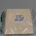 Photo Album with Writing Space 50 Pages 4x6 Photos Hold 200 or 5x7 Pictures Hold 100, Linen Cover Small Photo Book Albums with Memo for Anniversary Wedding Baby (Beige)