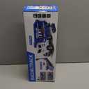 Transport Truck Toys for 3 4 5 6 7 Years Old Boys,Toys Cars Track Set Transporter Trucks with 12 Die-Cast Car Toys 2 Race catapults Dual-Track Model,Toddler Car Toy Set for Kids Boys Girls (Blue)