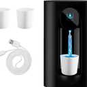 Automatic Mouthwash Dispenser 18.26oz(540ML) Touchless Electric Mouth Wash Dispensers Bathroom Accessories with 2 Magnetic Cup 3 Modes Wall Mounted Mouth Wash Dispenser for Home Kid (Black)