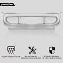 Hight Chrome Front Bumper Center Outer Cover Compatible with 2008-2017 Freightliner Cascadia