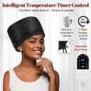 TEPENAR Hair Steamer for Deep Conditioning: Upgraded Heat Cap with 10-Level Fast Heating 3 Time Settings for Natural Hair Portable Thermal Steam Cap for Home Hair Treatment
