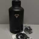 64 oz Insulated Water Bottle,Half Gallon Water Flask Stainless Steel Vacuum, Cold for 48 Hrs,BPA-Free & Leakproof -with Paracord Handle, Strap,Straw Spout Lids,Large Jug for Gym