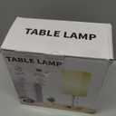 Table Lamp for Bedroom Set of 2, Bedside Lamps with 3 Color Temperatures Night Light, Lamp for Night Stands with AC Outlet and Square Shade, Pull Chain Small Desk Lamp for Living Room Home Decor (15 inch)