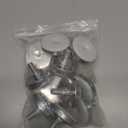 Antrader 12 PCS Adjustable Screw On Leveling Feet M10 x 20mm Thread Furniture Glide Legs 50mm(2") Base Diameter