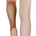 Truform 15-20 mmHg Compression Pantyhose, Sheer 20 Denier Women's Shaping Tights, Beige, Medium