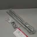 Silver Curtain Rods for Windows 30 or 45 Inches with Brackets, Decorative 5/8 Inch Diameter Single Window Curtain Rod Set for Room Divider, Bedroom, Living room, Kitchen, Bathroom