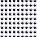DECORA 1000 Pieces 12mm Round Wiggle Googly Eyes with Self-Adhesive for Scrapbooking and Crafts