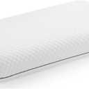 New Modern White Gel Memory Foam 1 Pack Bed Pillow Queen Size Support Pain Relief Cover Sleep Ergonomic Cooling Washable Cover Home Bedroom 25" L x 16" W x 5" H of Set