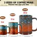Coffee Mug,20 Oz Coffee Cups Ceramic Tea Cup Large Coffee Mug for Office and Home - Dishwasher and Microwave Safe Novelty Coffee Mugs, 1pcs. (multicolour-4pcs)