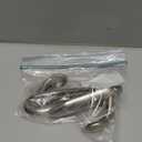 Command 5 lb Large Brushed Nickel Metal Hooks, 2 Coat Hooks and 4 Strips, Damage-Free Hanging with Adhesive, Great for Christmas Decorations