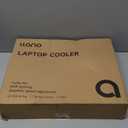 llano V12 RGB Laptop Cooling Pad, Gaming Laptop Cooler, Laptop Cooling Fan Stand with 5.5 Inch Powerful Turbofan, for 15.6-19in Laptop, Adjustable Speed, Touch Control, LCD Screen, Black (RGB)