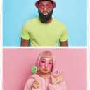 PARSUP 30 Pairs Heart Shaped Rimless Glasses Frameless Heart Sunglasses Transparent Transparent Red/Rose Red/Pink Color Glasses Tinted Eyewear Bachelorette Party Favors Photo Booth Props