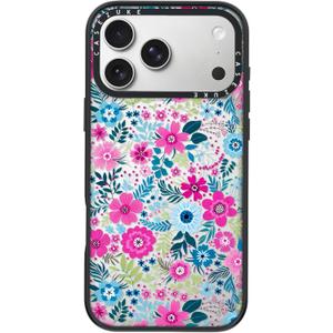 Clear TPU Phone Case Cover for iPhone 17 Pro with Design, Drop Protection, Floral Case for Girl Women, Flower1