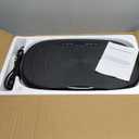 Vibration Plate Exercise Machine, Vibration Plate Platform with Bluetooth & Resistance Bands, Curved Design Full Body Workout Vibration Plate for Weight Loss, Muscle Recovery, Home (Black)