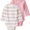 little planet by carter's baby-girls 2-pack Long Sleeve Bodysuits Made With Organic Cotton 12 M