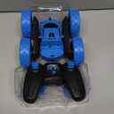 QUNREDA Remote Control Car, RC Cars Toys for Kids Ages 6-12, 4WD Stunt Car with LED Lights & 360 Flips, 2.4GHz, Upgraded USB-C Modular Batteries, 8-10 Year Old Boys Birthday Gift 1-Blue