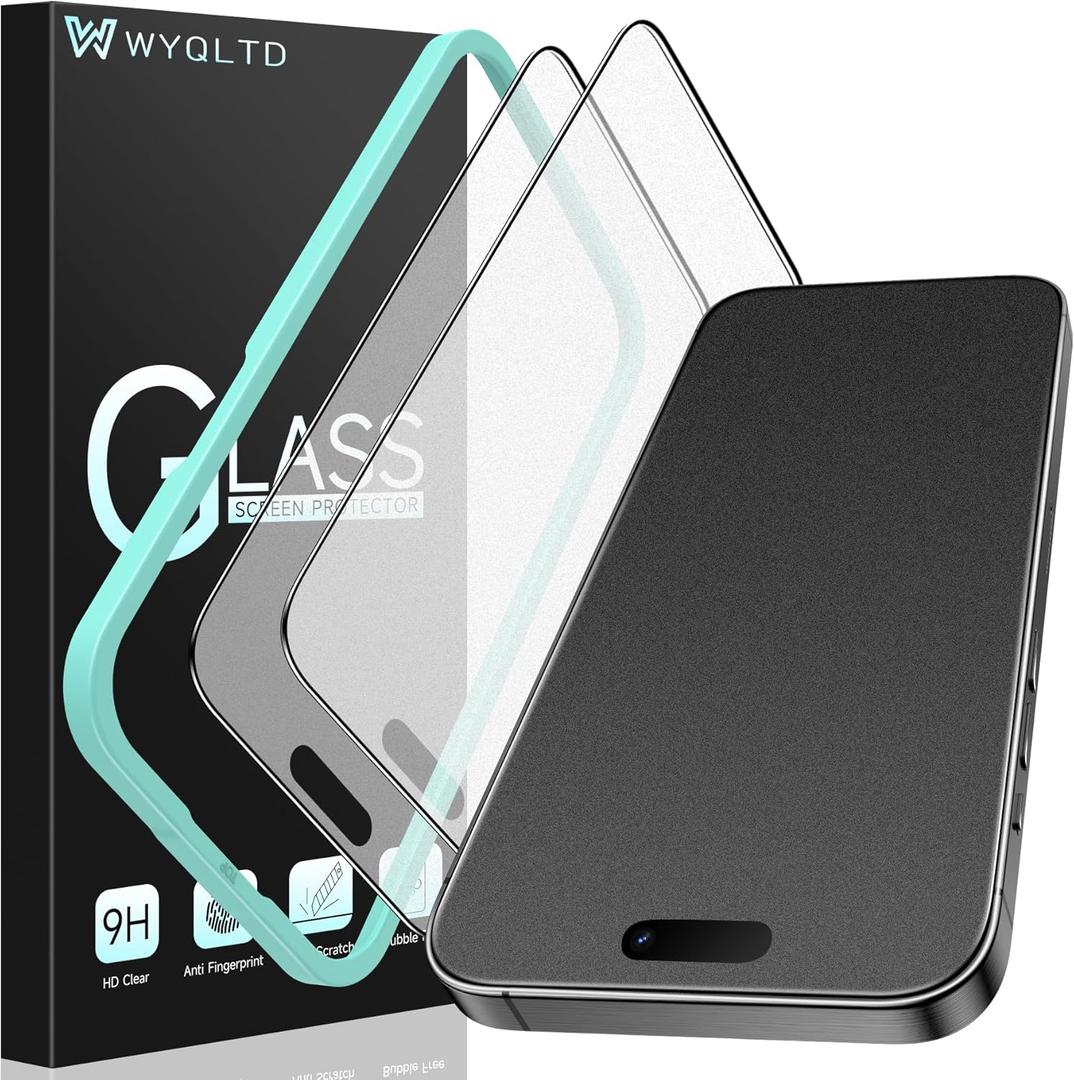 2 Pack for iPhone 16 Pro Max Matte Screen Protector Glass, Anti Glare, Anti Fingerprint, Shatterproof Sensitive Touch Quick Installation (Not Compatible for iPhone 16 Pro)