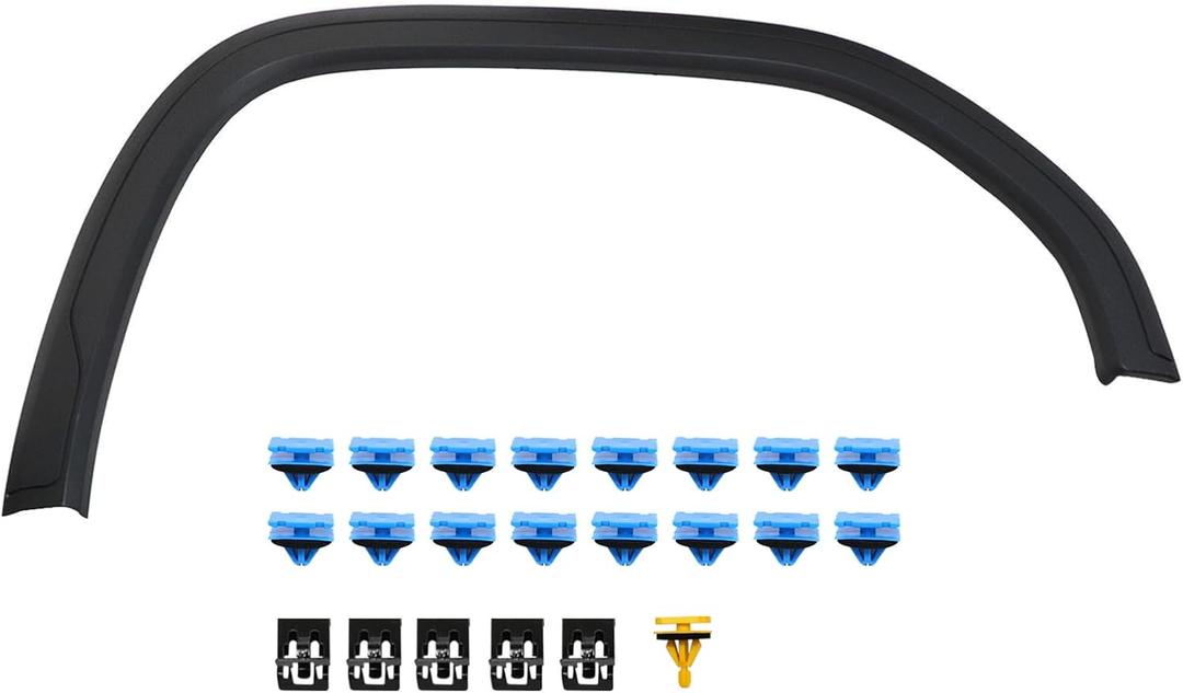 SecosAutoparts Front Fender Trim Molding Compatible with GMC Sierra 1500 2019 2020 2021 2022 2023, Replacement for Part# 84492974 85522781 GM1291265 Right Passenger Side Front Fender Flare