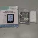 Indoor Outdoor Thermometer Wireless Weather Station External Thermometer Hygrometer Monitor with 330ft Range Remote Sensor, Battery Operated Backlit Display (Black)