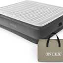 Intex Comfort Dura-Beam Airbed Internal Electric Pump Bed Height Elevated (2020 Model)