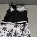 Little Girls' Summer Swimwear Two Piece Boyshort Tankini Kids Swimsuit M