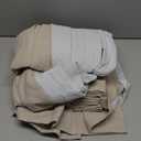 Grey Linen Room Darkening Curtains 96 Inches Long 2 Panels Set for Sliding Glass Doors, Cottage Core Blackout Pleat Light Gray Aesthetic Drapes Soundproof Privacy 8 FT Window Curtain for Office Burg