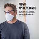 3M Aura Particulate Respirator 9205+ N95, Lightweight, Three Panel Designed Respirator Helps Provide Comfortable And Convenient Respiratory Protection, 10-Pack