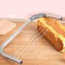 Adjustable Cake Cutter Leveler, Wire Cake Slicer Professional Layer Slicer Stainless Steel Cut Saw Baking Tools For Wedding Birthday Layer Cakes, Approx. 52*22*3cm / 20.5*8.7*1.2inch