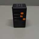 TESSAN Universal Travel Adapter, 140W GaN International Plug Adaptor with 3 USB C and 1 USB A Charging Ports, Worldwide Power Outlet for US to Europe UK AUS Ireland(Type C/G/A/I), Black