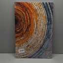 IBHJSART Framed Tree Ring Canvas Wall Art Abstract Colorful Wood Stump Decor Painting Prints Modern Minimalist Pictures Neutral Nature Rustic Farmhouse Living Room Bedroom Bathroom Office